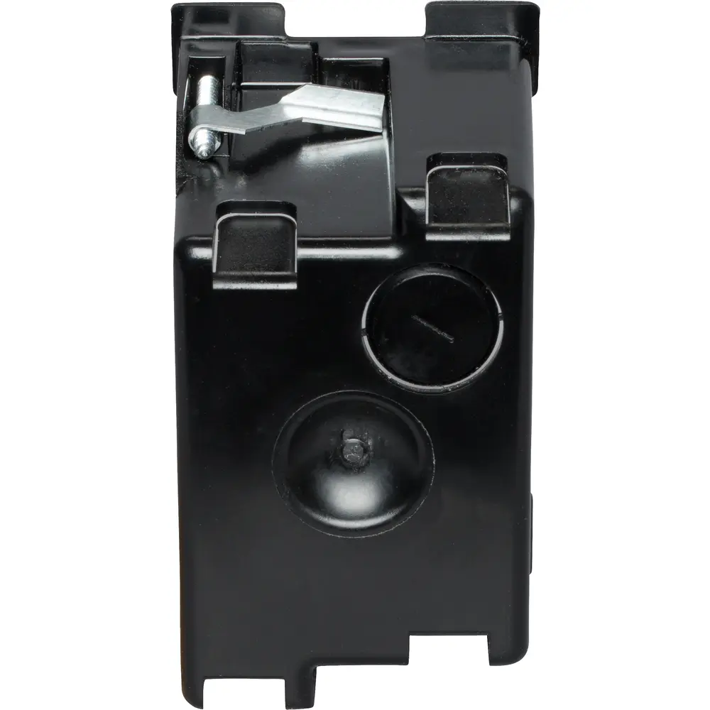 16 Cu. In. Single-Gang Electrical Box w/ Ears & Wing Brackets, Black