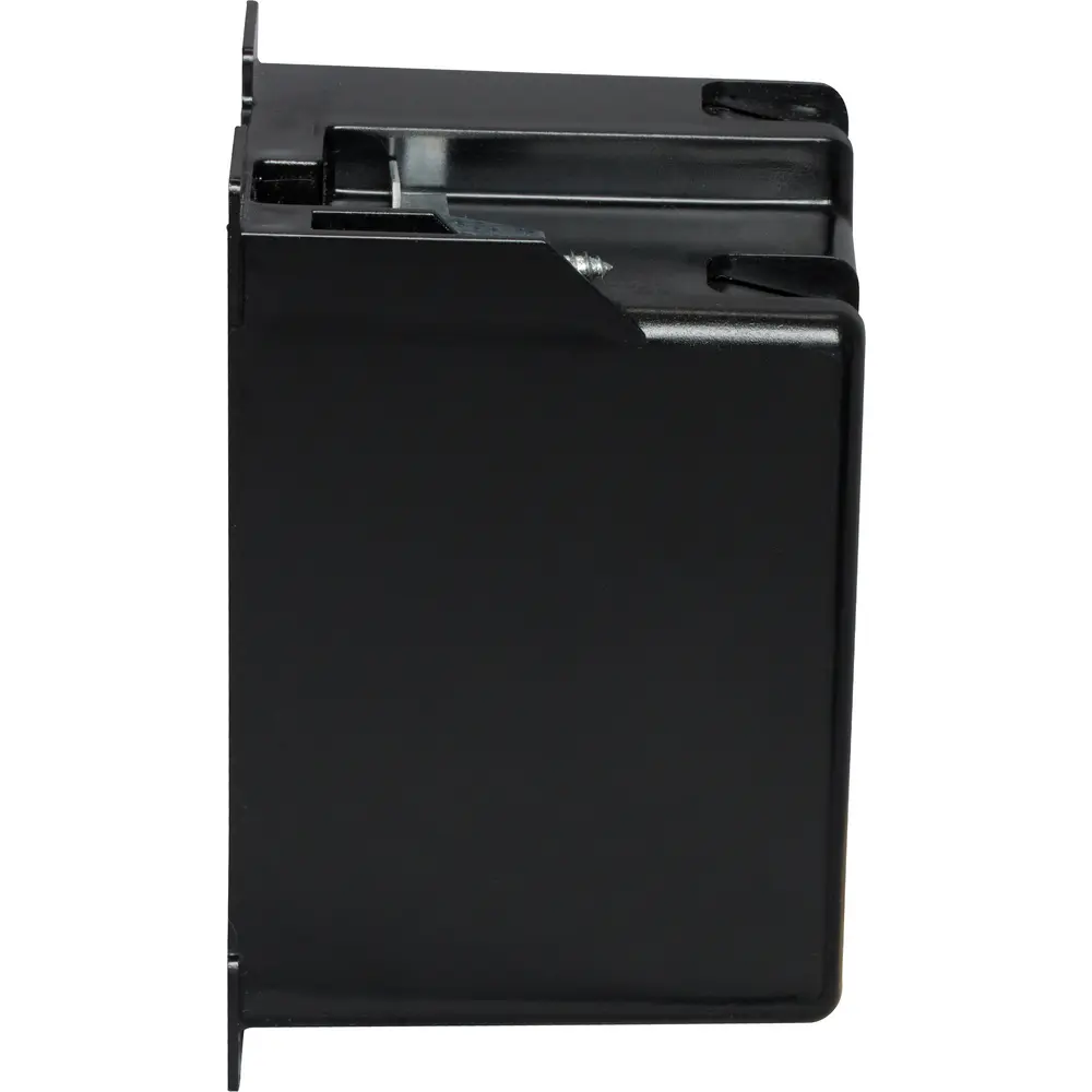 16 Cu. In. Single-Gang Electrical Box w/ Ears & Wing Brackets, Black