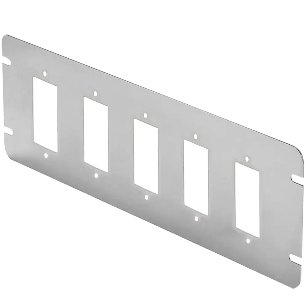 5-Gang Steel Flat GFCI Cover