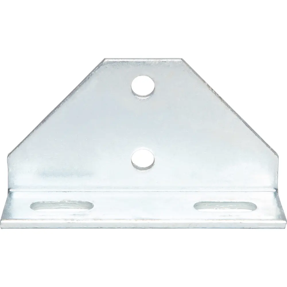 6-5/8" 4-Hole Adjustable Gusset Corner Angle Bracket, Electro-Galvanized