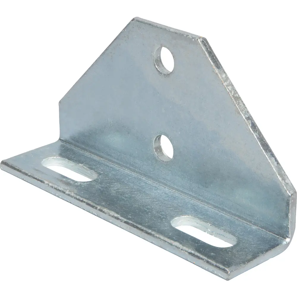 6-5/8" 4-Hole Adjustable Gusset Corner Angle Bracket, Electro-Galvanized