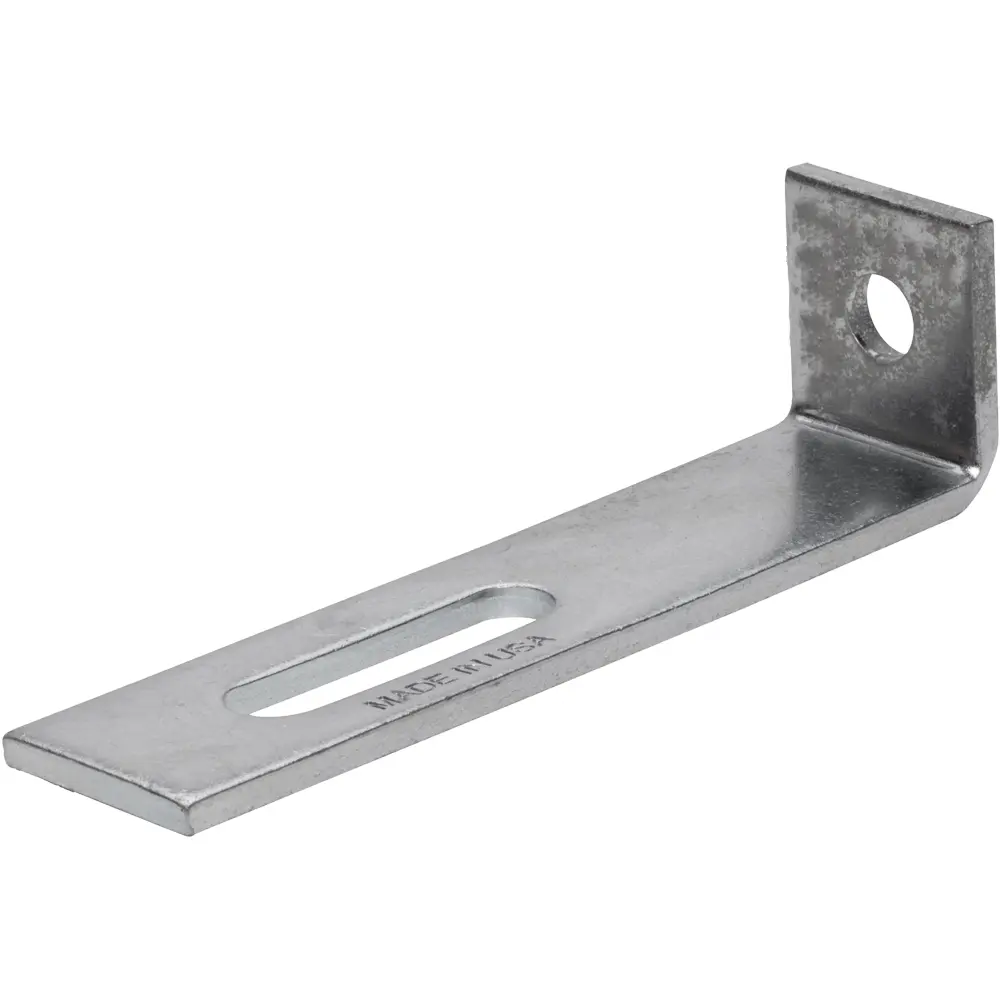 6-7/8" 2-Hole Adjustable Corner Angle Bracket, Electro-Galvanized 1 6-7/8" 2-Hole Adjustable Corner Angle Bracket, Electro-Galvanized