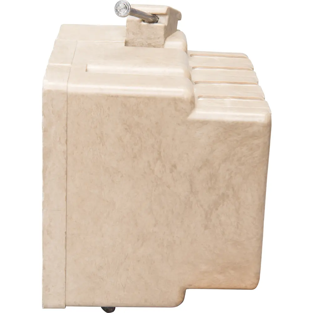 2-Gang Electrical Box w/ Nails, 37 Cu. In., New Work, Off White