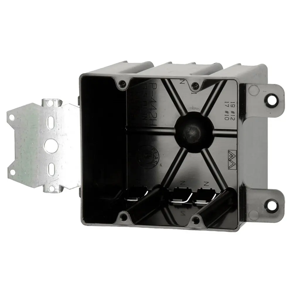 2-Gang Speed Klamps™ Electrical Box, Face Bracket Side Mount Hanger, 44 Cu. In.