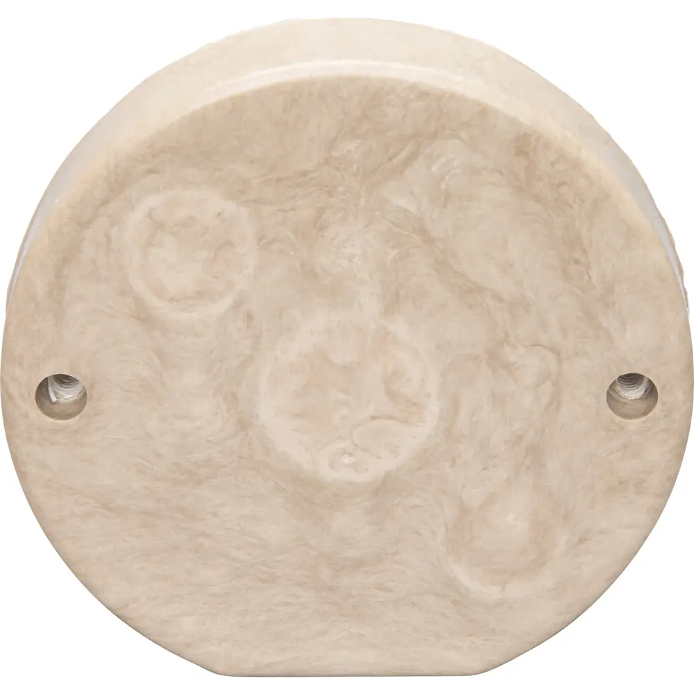 3/0 Round Pan Box, 3.5 Cu. In., Off White
