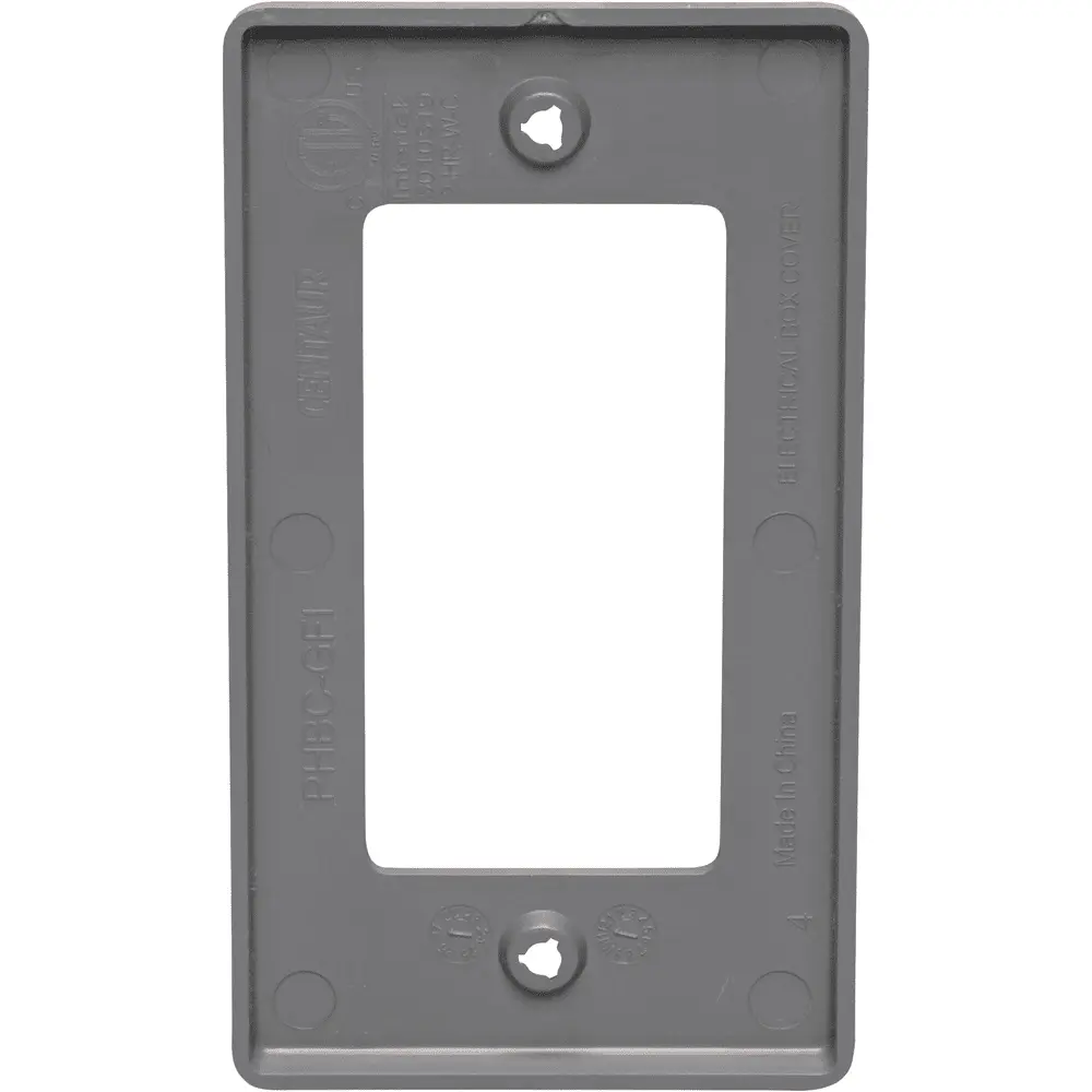 Plastic Handy Box Cover, Decorative/GFCI 1 Plastic Handy Box Cover, Decorative/GFCI