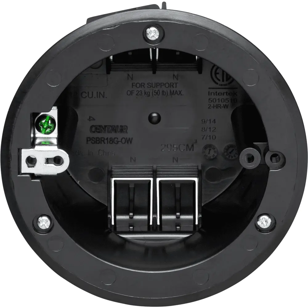 Round Switch Box w/ Ground Lug, Old Work, 18 Cu. In. 2 Round Switch Box w/ Ground Lug, Old Work, 18 Cu. In.
