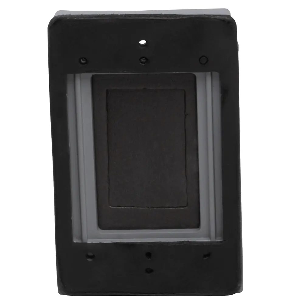 Single-Gang 10-in-1 Weatherproof Cover, Vertical, Die-Cast Aluminum, Gray