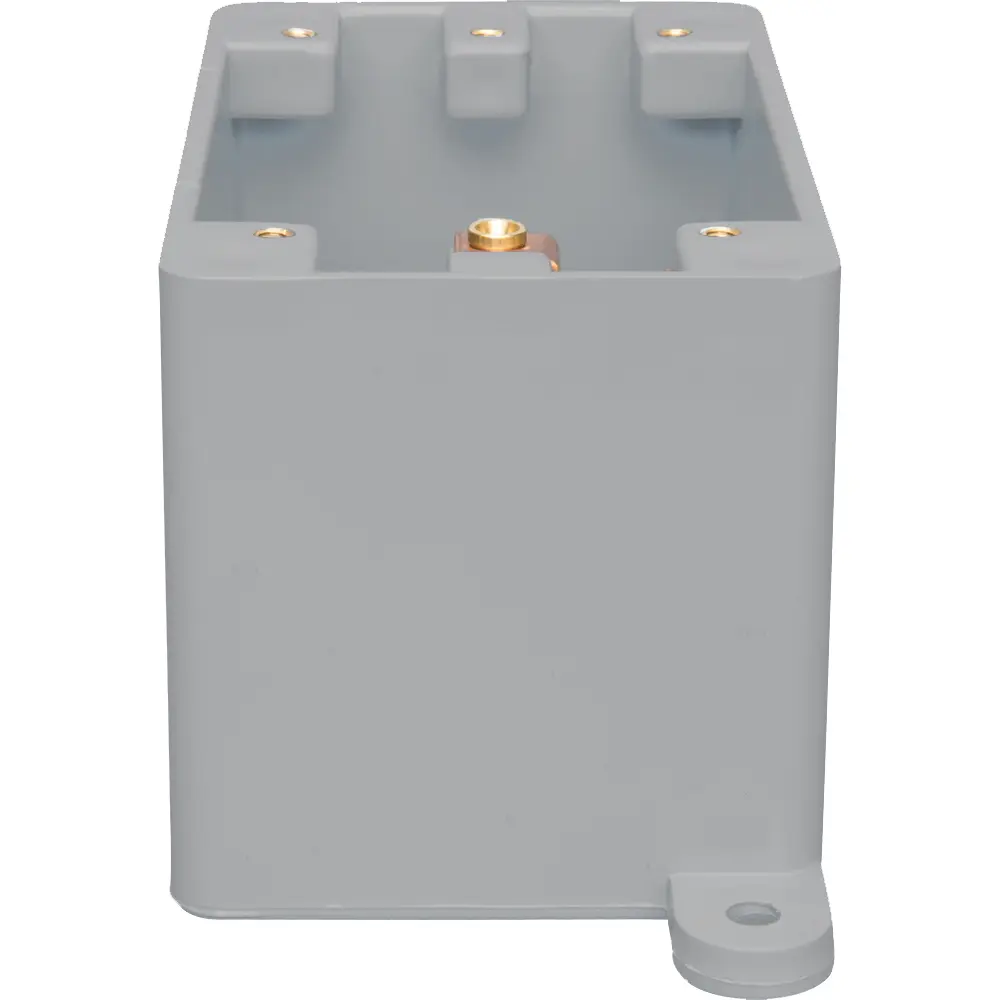 Single-Gang Blank Weatherproof Deep Box, Gray