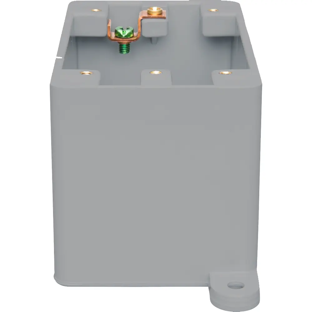 Single-Gang Blank Weatherproof Deep Box, Gray