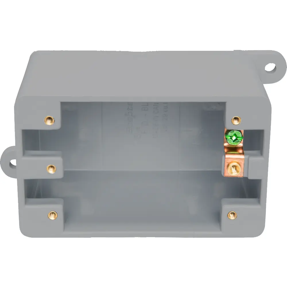 Single-Gang Blank Weatherproof Deep Box, Gray