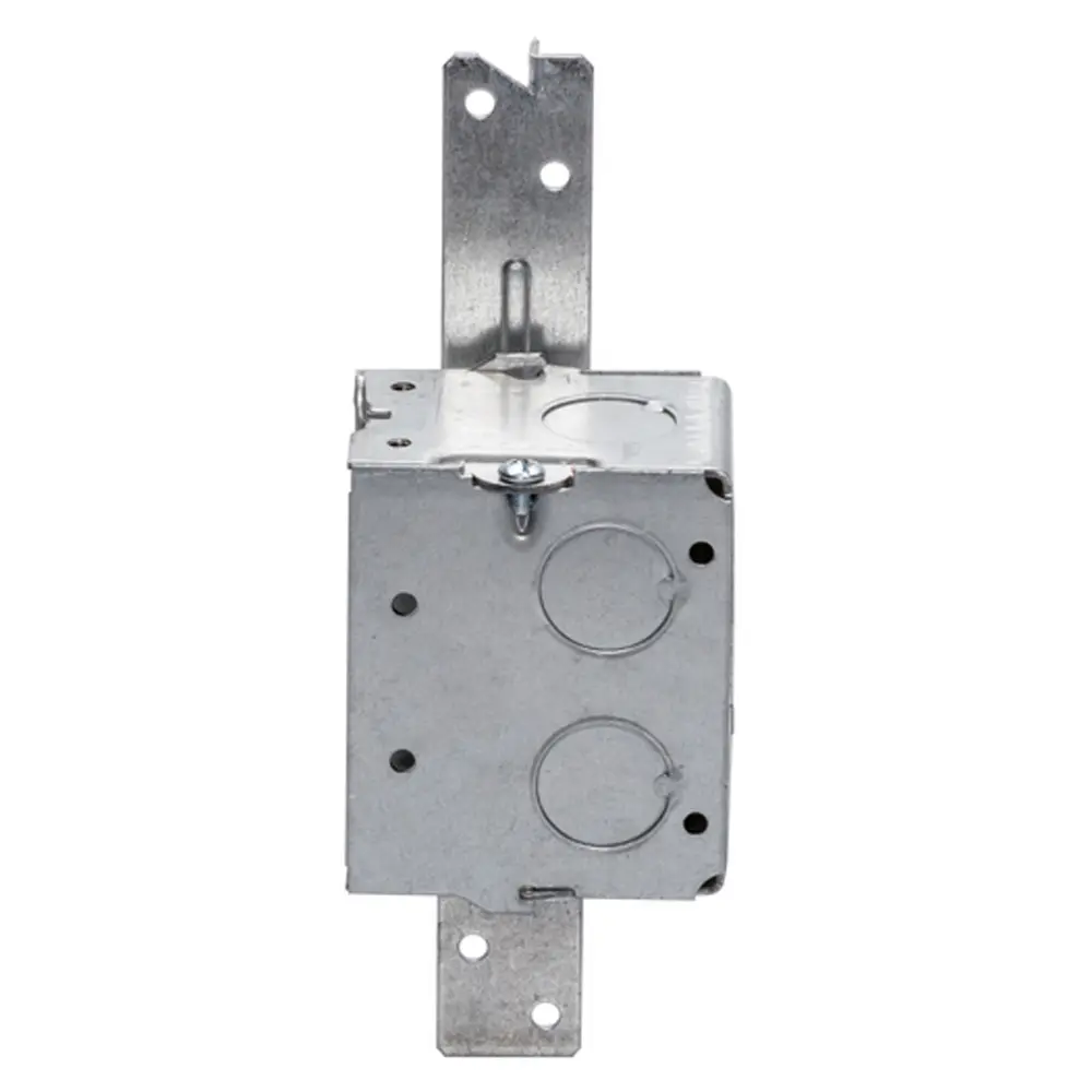 Single-Gang Gangable Box, S Bracket, 1/2" KO's, 2-1/2" Deep 3 Single-Gang Gangable Box, S Bracket, 1/2" KO's, 2-1/2" Deep