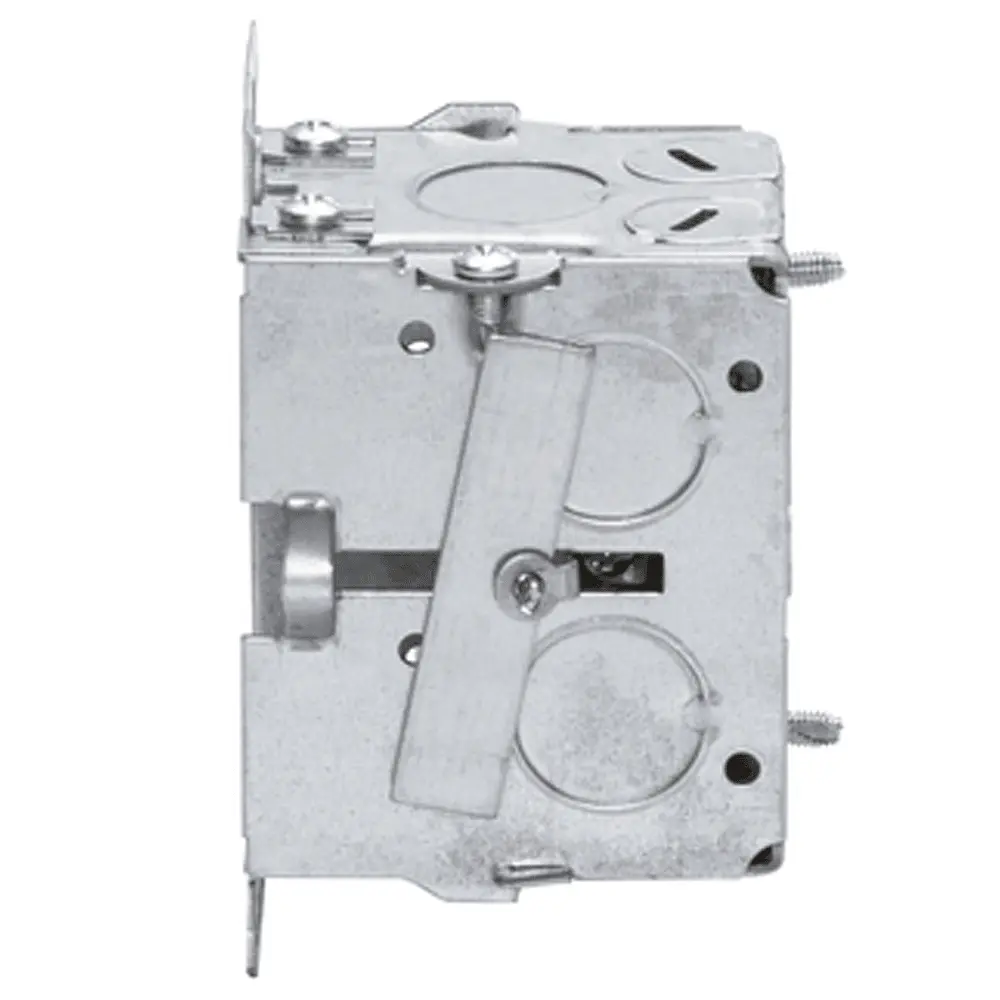 Single-Gang Gangable Box, Tigergrip, BX/MX Cable Clamp, 1/2" KO's, 2-1/2" Deep