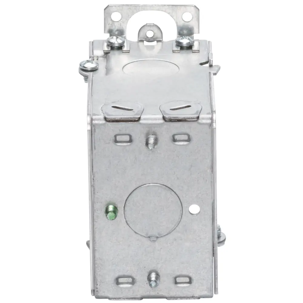 Single-Gang Gangable Box w/ BX/MC Clamps, 3-1/2" Deep 1 Single-Gang Gangable Box w/ BX/MC Clamps, 3-1/2" Deep