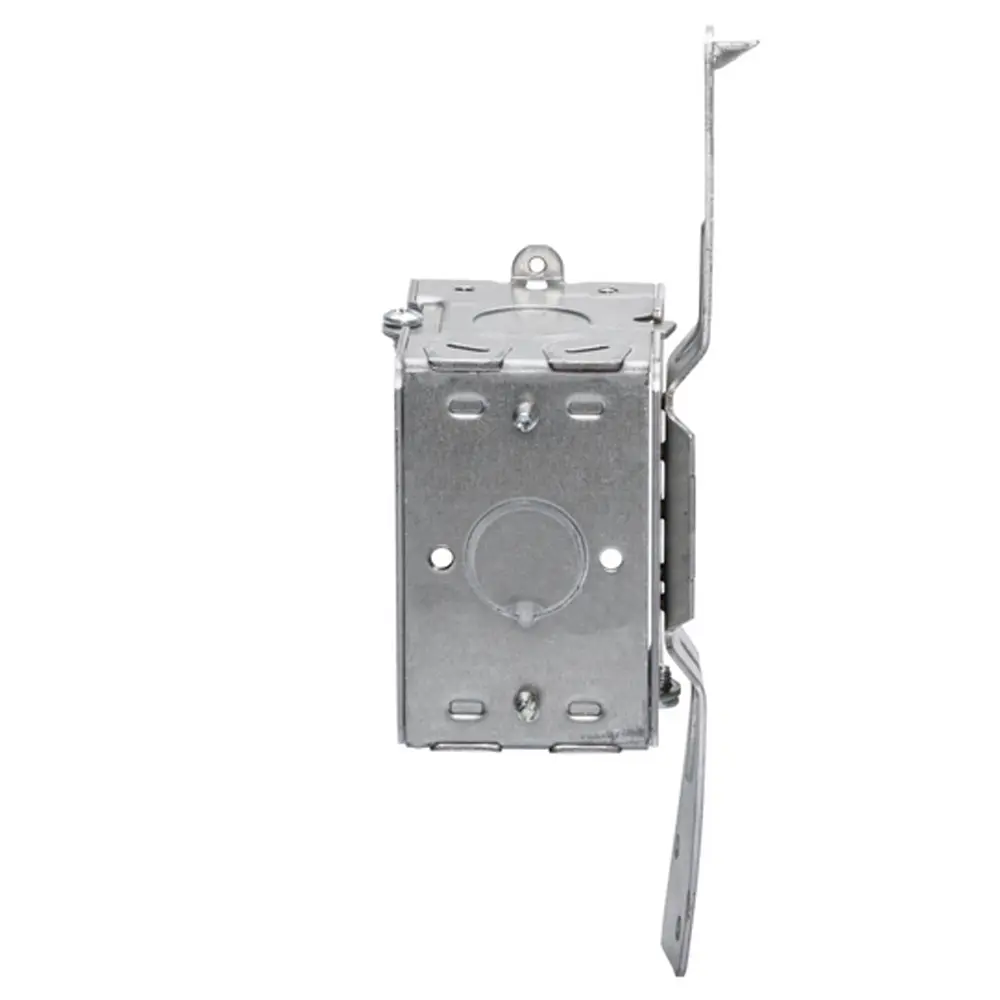 Single-Gang Gangable Box w/ NM Clamps, S Bracket, 1/2" KO's, 2-1/2" Deep 1 Single-Gang Gangable Box w/ NM Clamps, S Bracket, 1/2" KO's, 2-1/2" Deep
