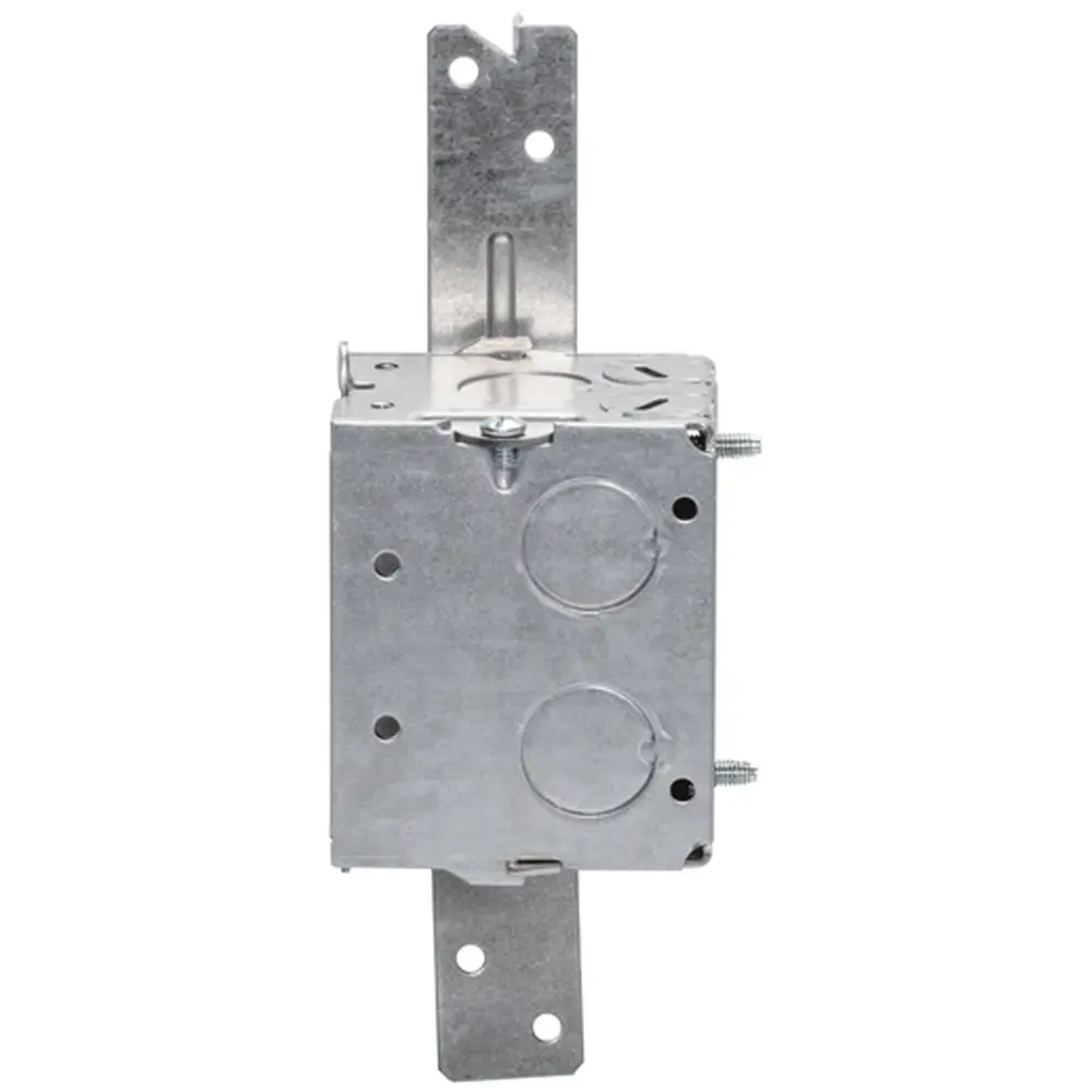 Single-Gang Gangable Box w/ NM Clamps, S Bracket, 1/2" KO's, 2-1/2" Deep 3 Single-Gang Gangable Box w/ NM Clamps, S Bracket, 1/2" KO's, 2-1/2" Deep