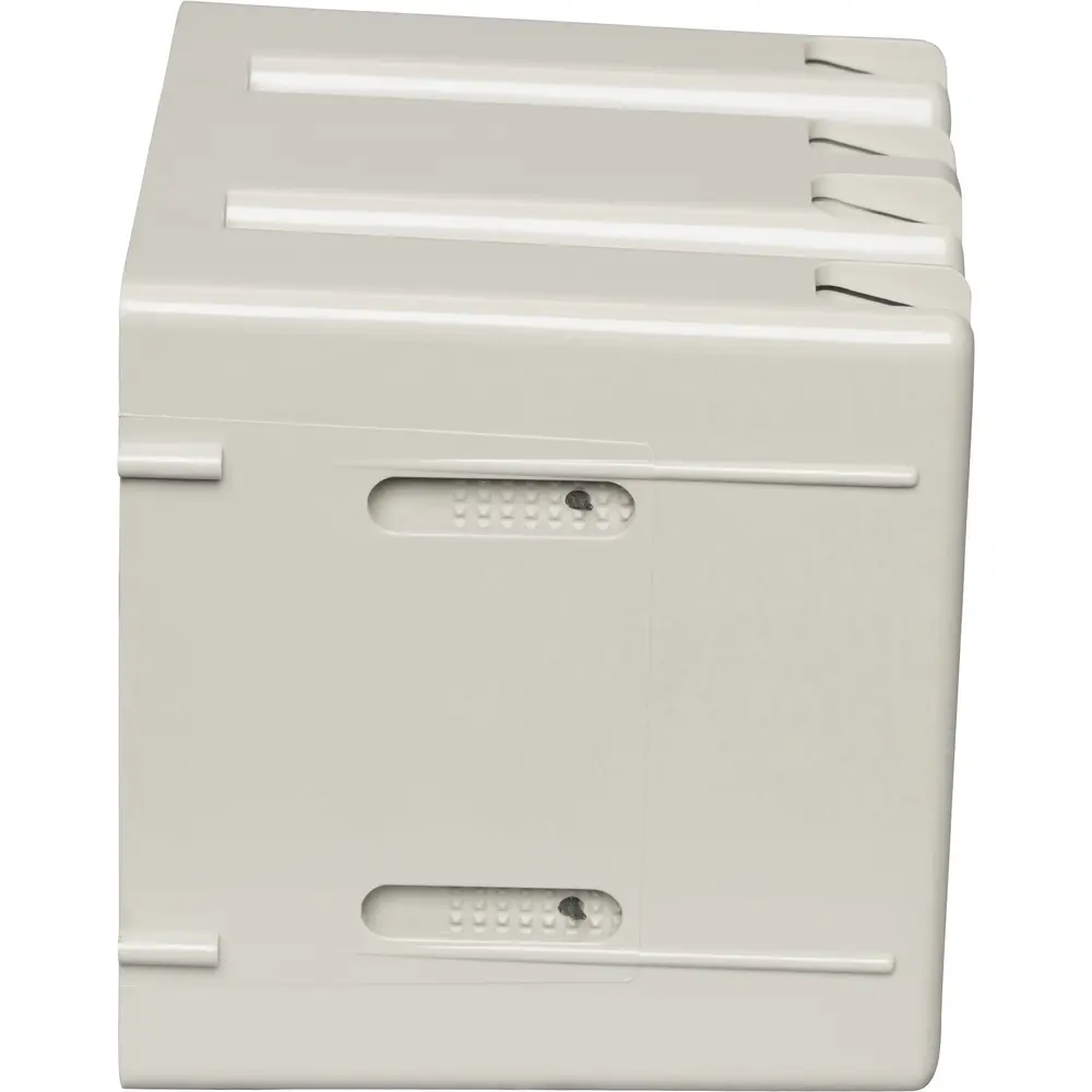 43.0 Cu. In. 2-Gang Adjustable Electrical Box, Polycarbonate, Biege
