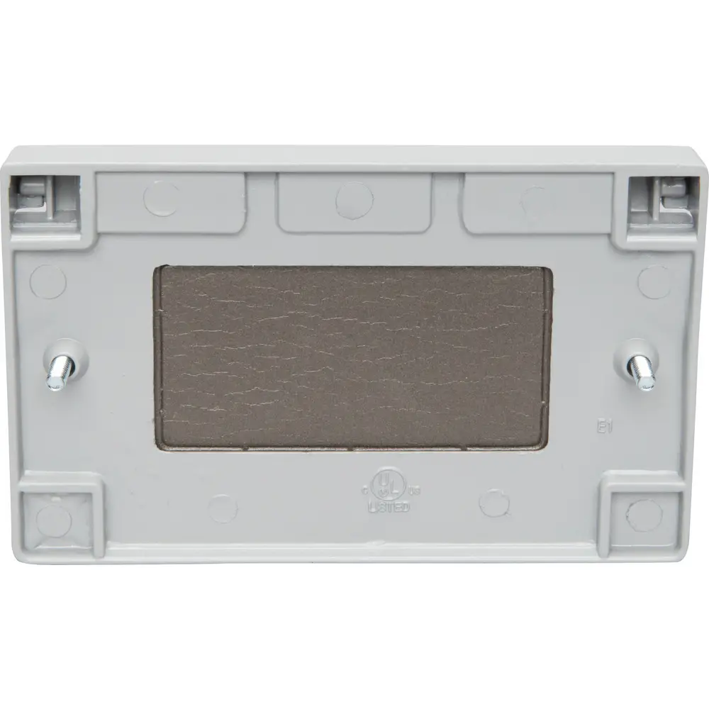 Single-Gang GFCI Cover, Horizontal, Die-Cast Aluminum, Gray 1 Single-Gang GFCI Cover, Horizontal, Die-Cast Aluminum, Gray