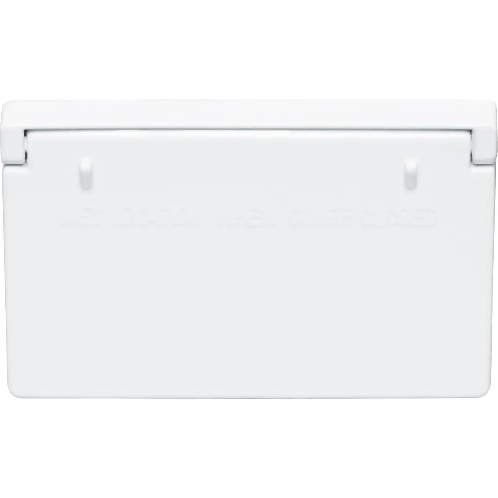 Single-Gang GFCI Cover, Horizontal, Die-Cast Aluminum, White 2 Single-Gang GFCI Cover, Horizontal, Die-Cast Aluminum, White