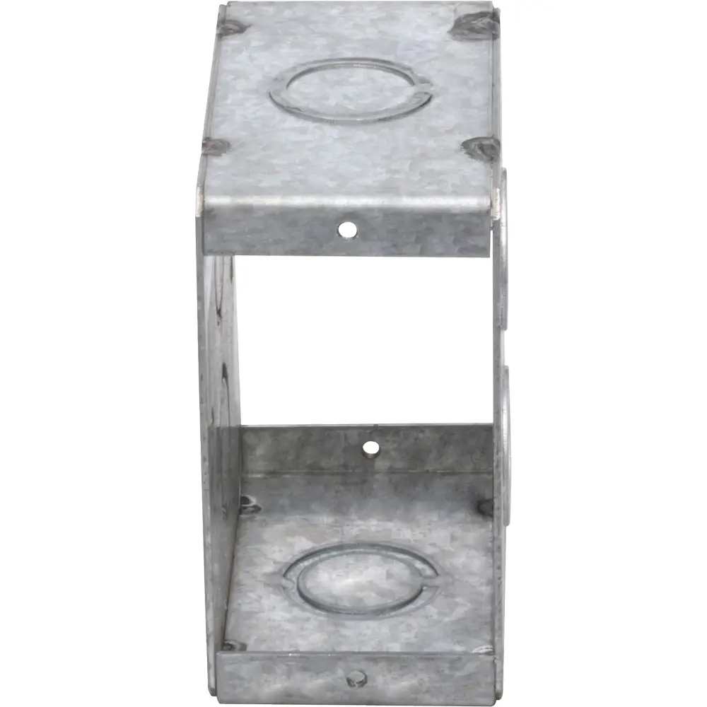 Single-Gang Masonry Thru Box, (6) CKO's, 3-1/2" Deep