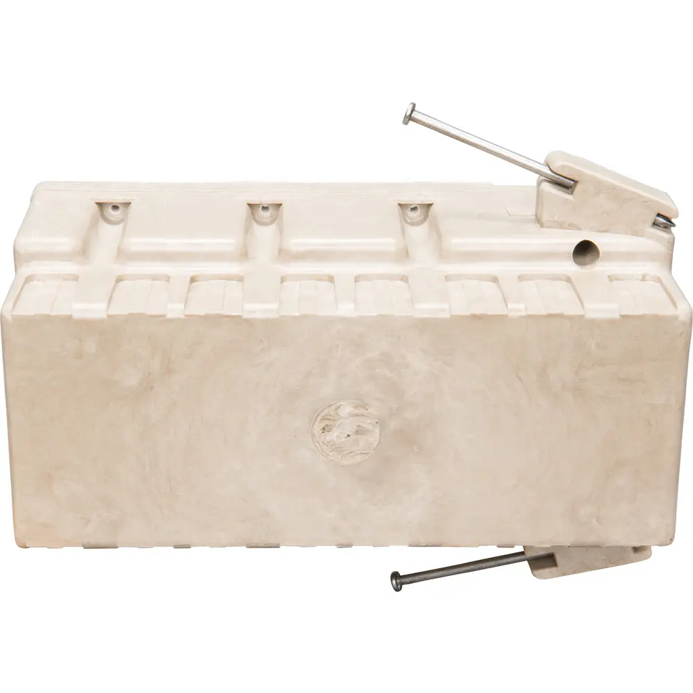 4-Gang Nail-On Electrical Box w/ Nails, 75 Cu. In., Off-White