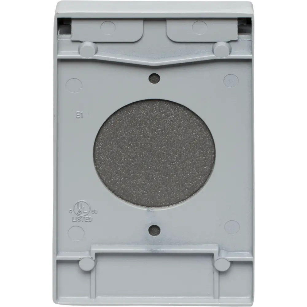 Single-Gang Weatherproof 20 A Twist Lock Cover, Die Cast Zinc, Gray