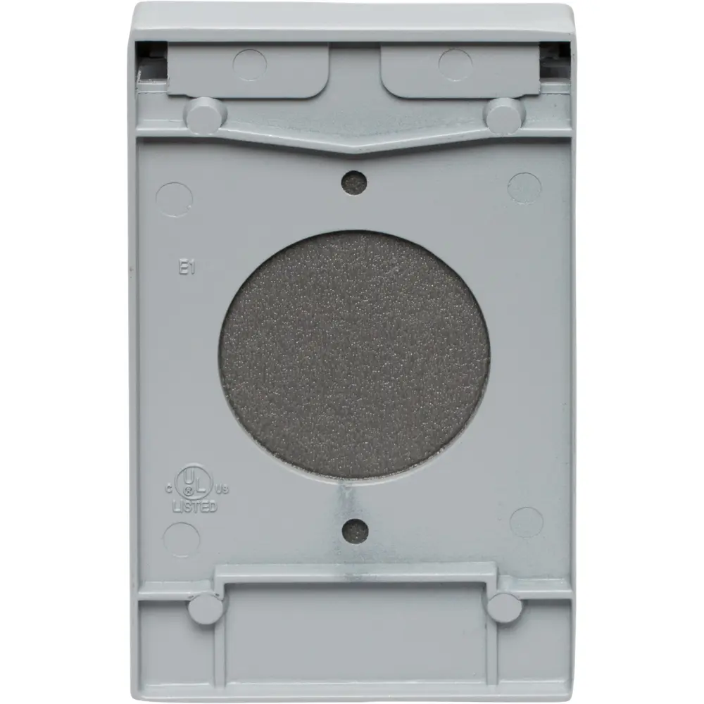 Single-Gang Weatherproof 30 A Twist Lock Cover, Die Cast Zinc, Gray 1 Single-Gang Weatherproof 30 A Twist Lock Cover, Die Cast Zinc, Gray