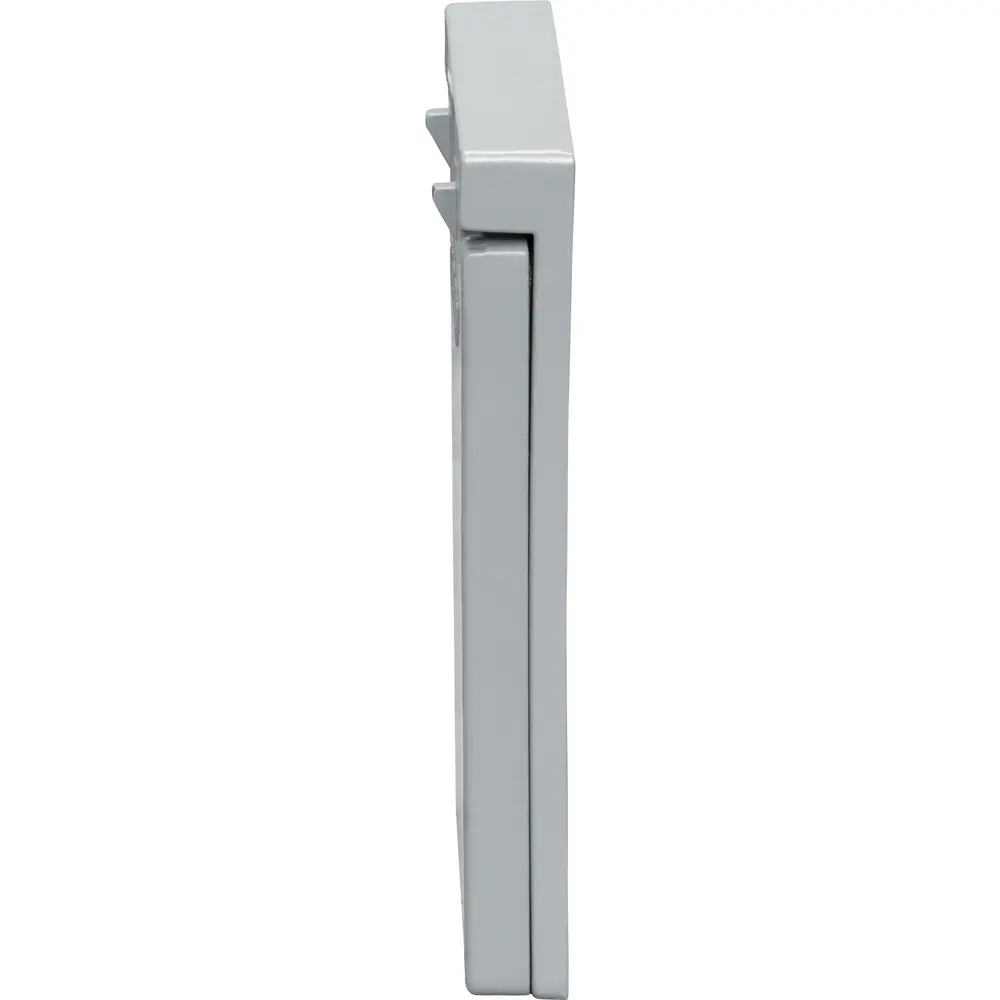 Single-Gang Weatherproof 50 A Twist Lock Cover, Die Cast Aluminum, Gray