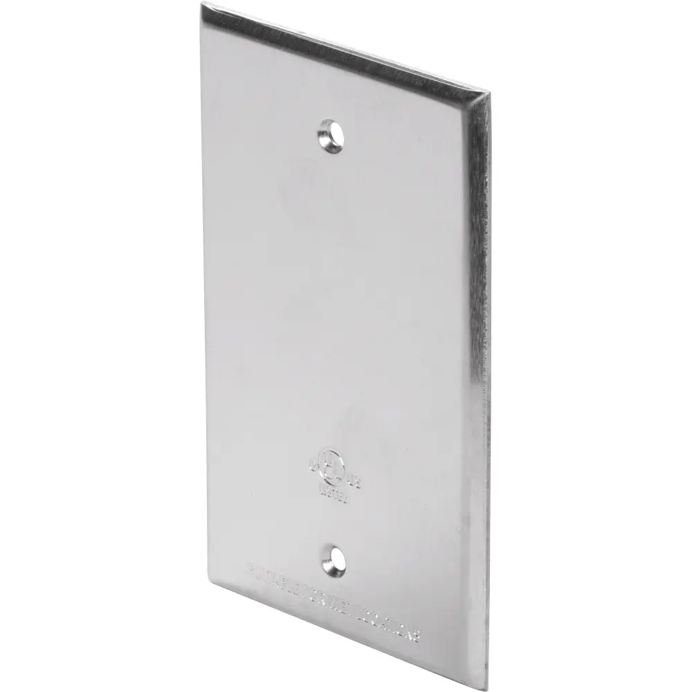 Single-Gang Weatherproof Blank Cover, Chrome 3 Single-Gang Weatherproof Blank Cover, Chrome