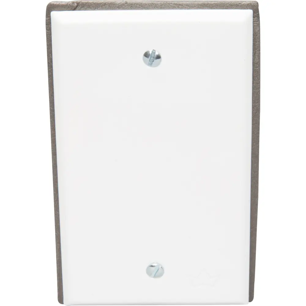 Single-Gang Weatherproof Blank Cover, White 2 Single-Gang Weatherproof Blank Cover, White