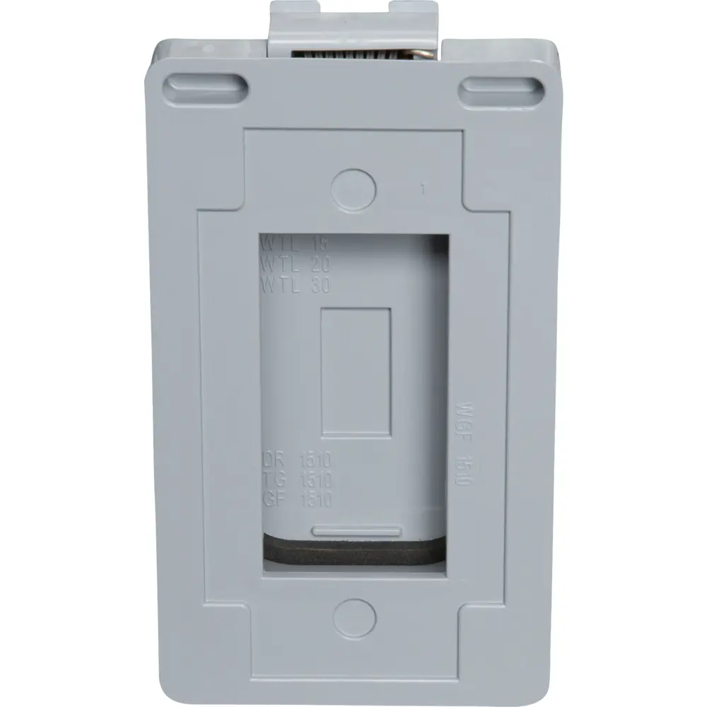 Single-Gang Weatherproof Ground Fault Receptacle Cover, Horizontal/Vertical, PVC, Gray