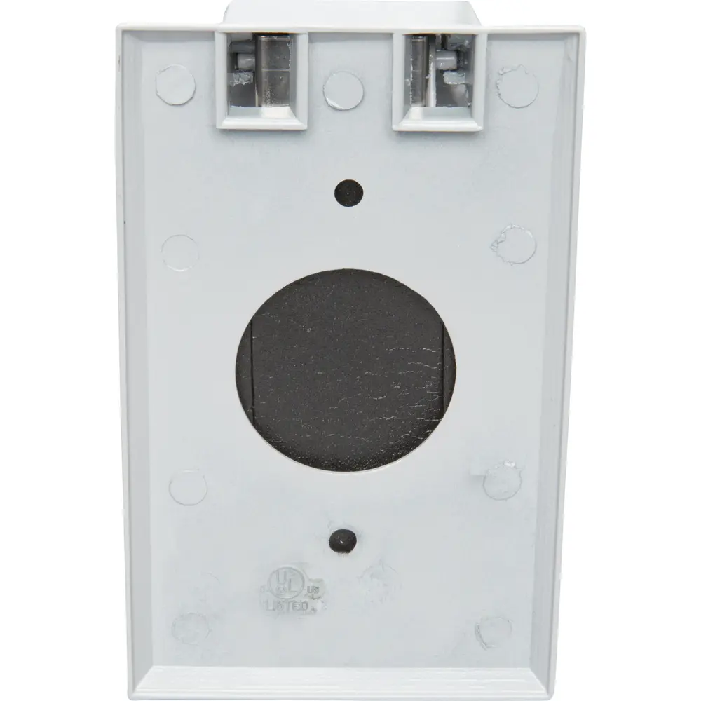 Single-Gang Weatherproof Single Receptacle Cover, Vertical, Die-Cast Aluminum, Gray