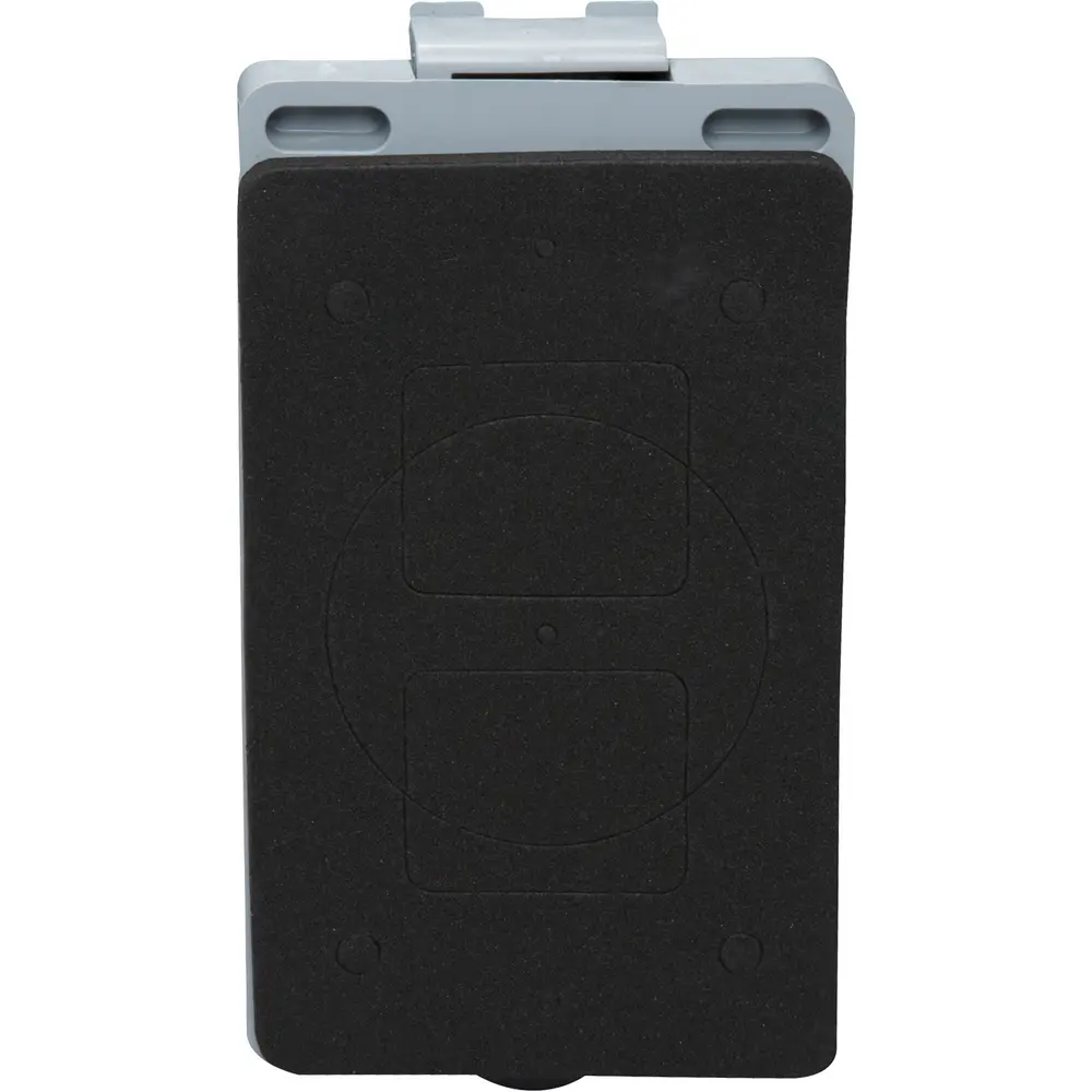 Single-Gang Weatherproof Toggle Switch Cover, PVC, Gray