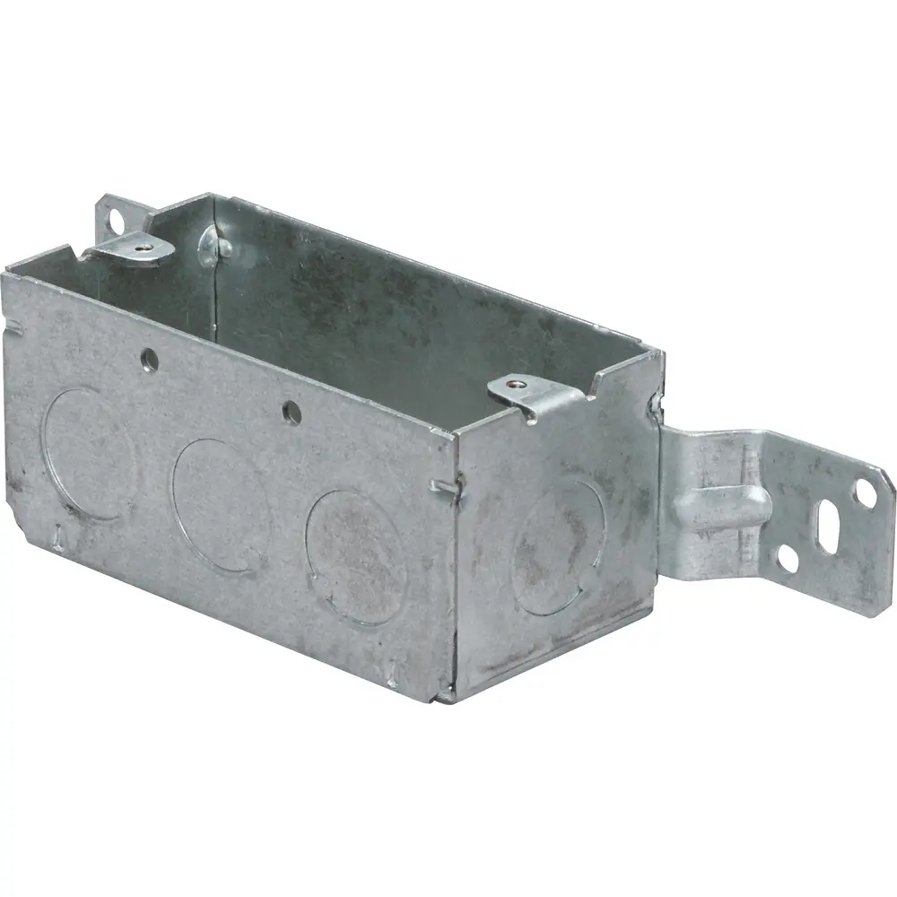 Single-Gang Welded Handy Box w/ Flush Bracket, 1/2" KO's, 1-7/8" Deep 1 Single-Gang Welded Handy Box w/ Flush Bracket, 1/2" KO's, 1-7/8" Deep