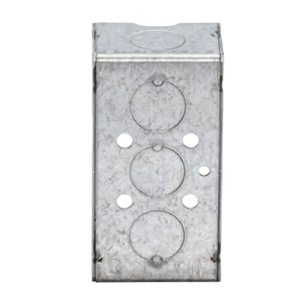 Single-Gang Welded Shallow Handy Box, 1/2" KO's, 1-1/2" Deep