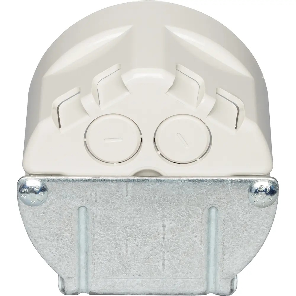 4" Round Adjustable Fixture Support Box w/ 3 Screws,25.0 Cu. In., Biege