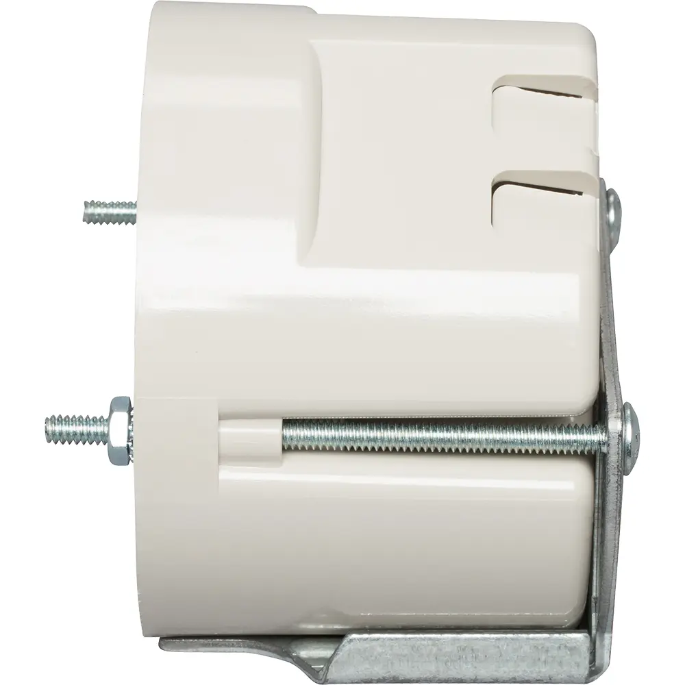 4" Round Adjustable Fixture Support Box w/ 3 Screws,25.0 Cu. In., Biege 3 4" Round Adjustable Fixture Support Box w/ 3 Screws,25.0 Cu. In., Biege