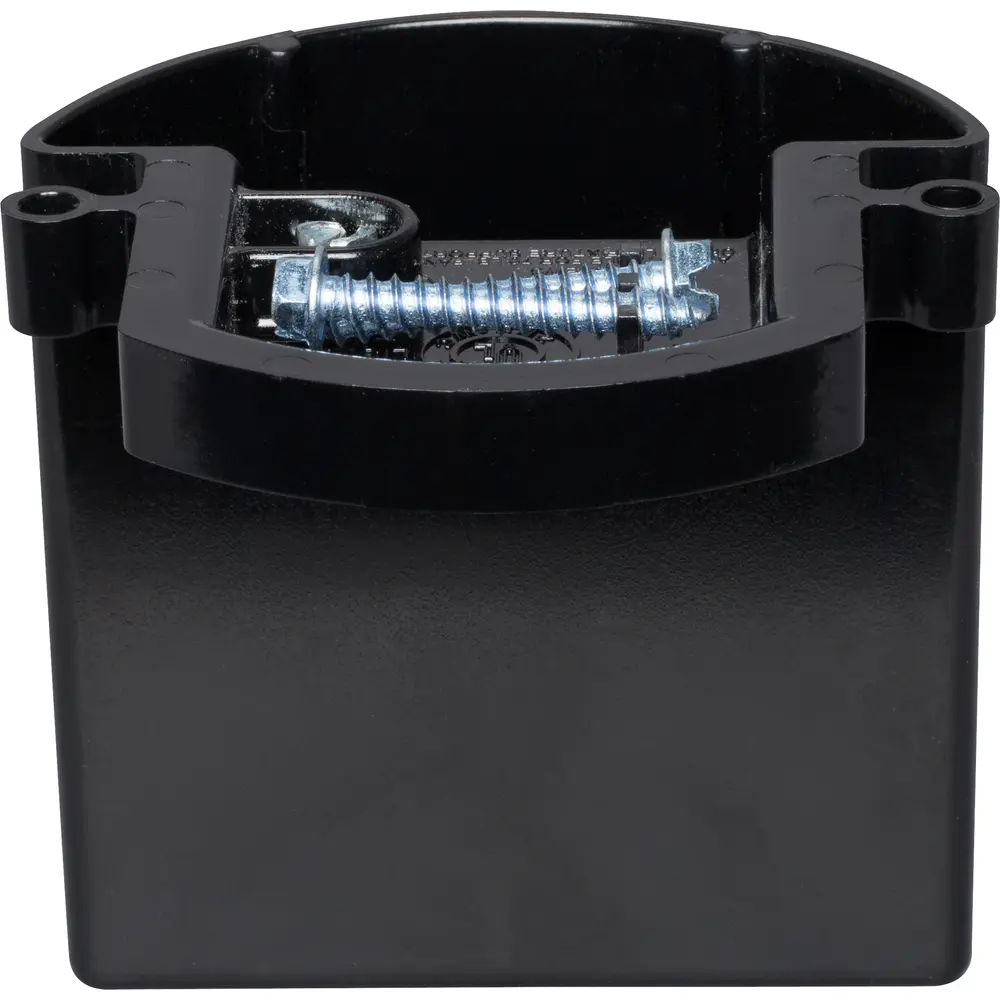 4" Round Fan Support Box, Black
