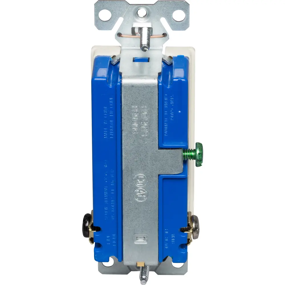 15 A, 125 VAC Combination Receptacle w/ USB Charger, 0.7 A, Light Almond