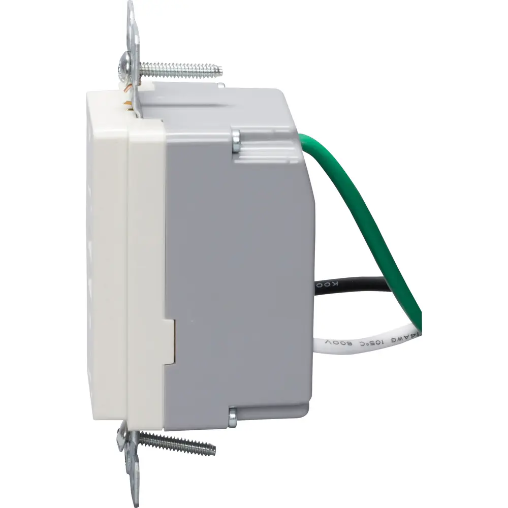 15 A, 125 VAC Combination Receptacle w/ USB Charger, 3.1 A, Light Almond
