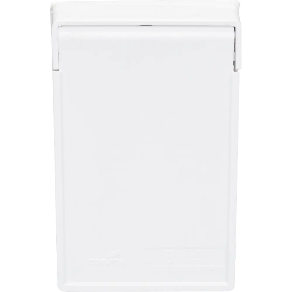 Single-Gang Weatherproof Duplex Receptacle Cover, Vertical, White