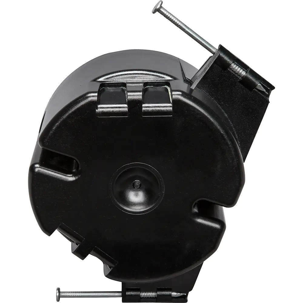 4" Round Fixture Support Box, Black