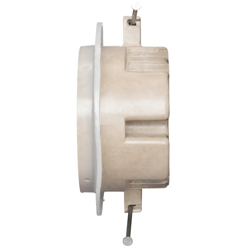 4" Round Fixture Support Box w/ Air Sealed Flange, 22.5 Cu. In., White
