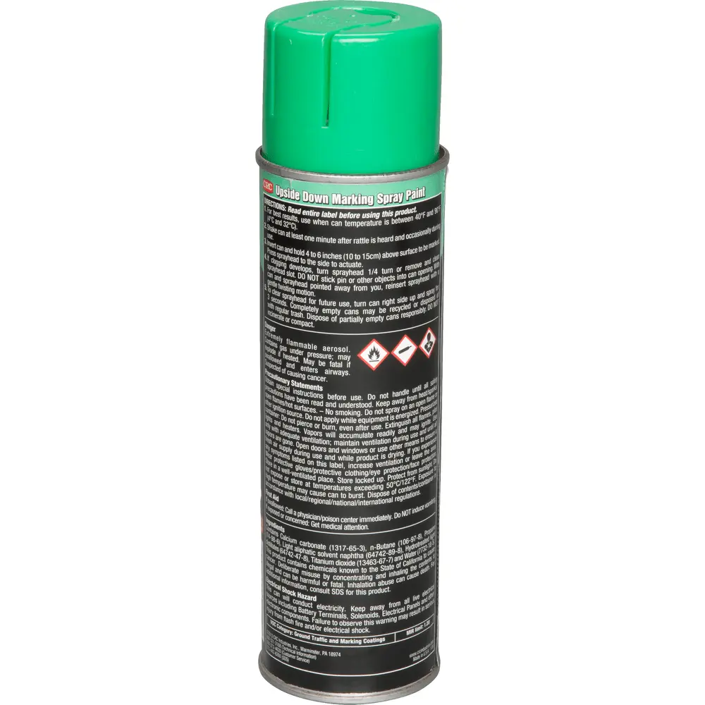 Upside Down Marking Paints-Safety Green, 17 Wt Oz 1 Upside Down Marking Paints-Safety Green, 17 Wt Oz