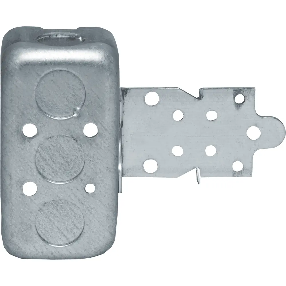 1-1/2" Deep Steel Utility Box, F, Set 1/4" Bracket