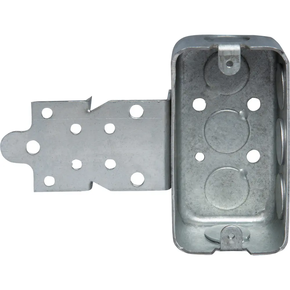 1-1/2" Deep Steel Utility Box, F, Set 1/4" Bracket