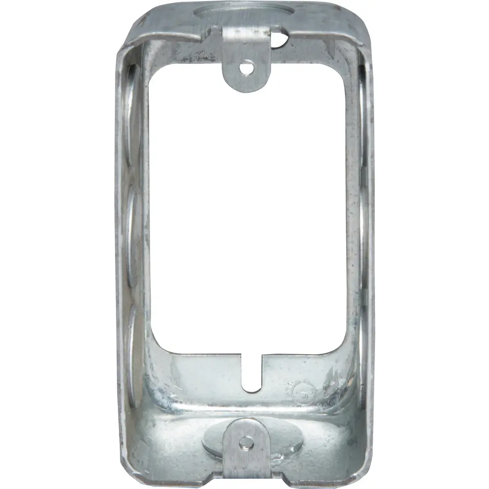 1-1/2" Deep Utility Extension Ring, Steel, (8) 1/2" KOs, 10.3 Cu. In.