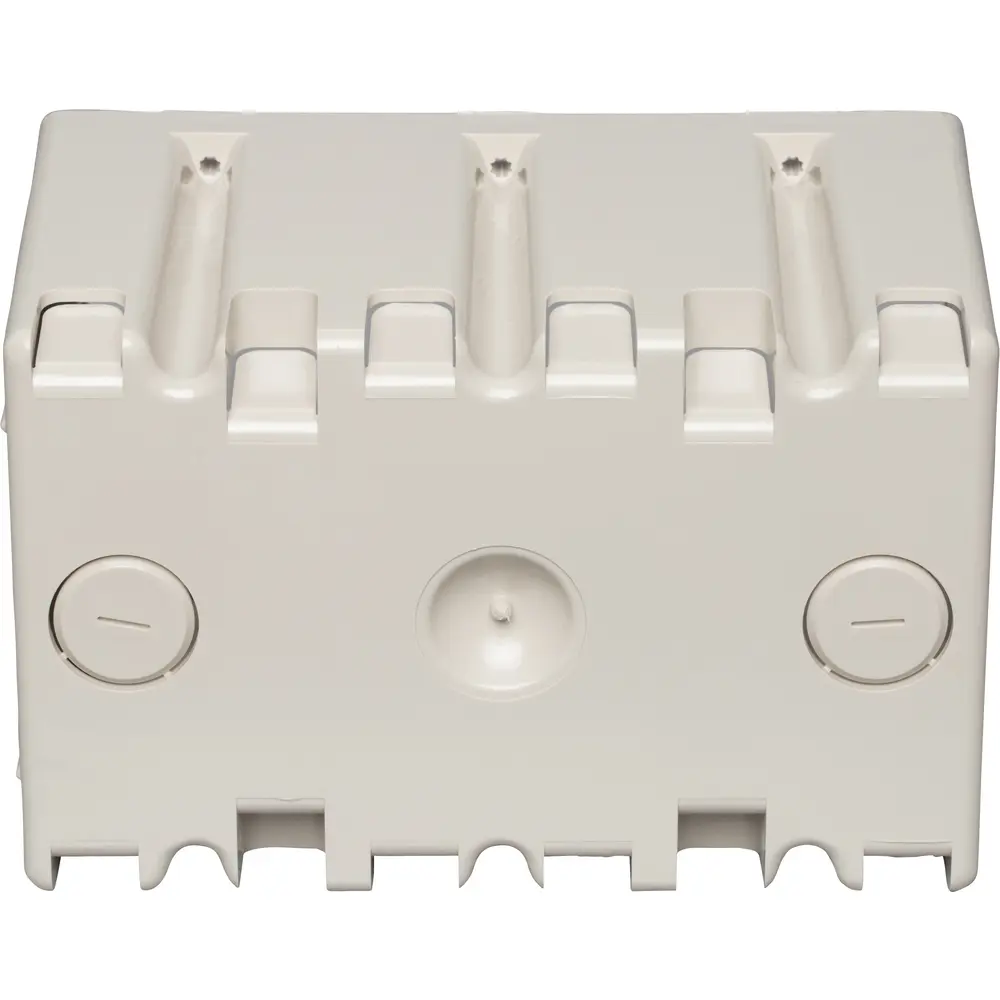 61 Cu. In. 3-Gang Adjustable Electrical Box, Polycarbonate, Beige