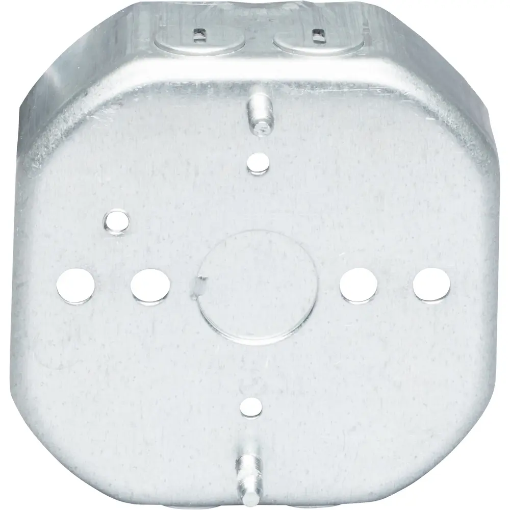 1-1/2” Octagon Outlet Box, (3) 1/2" KO, 15.5 Cu. In.