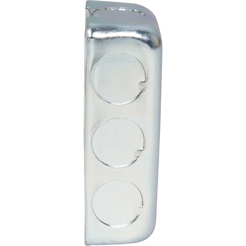 1-1/4" Deep Steel Utility Box, (8) 1/2" Side KOs, (3) 1/2" Bottom KOs